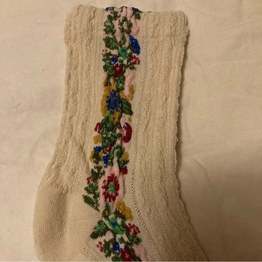 Colorful Floral Patterned Socks